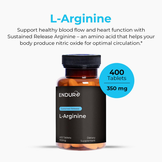 L - Arginine - 350Mg Sustained Release Dietary Supplement For Optimal Absorption - Nitric Oxide Precursor*, 400 Tablets Company