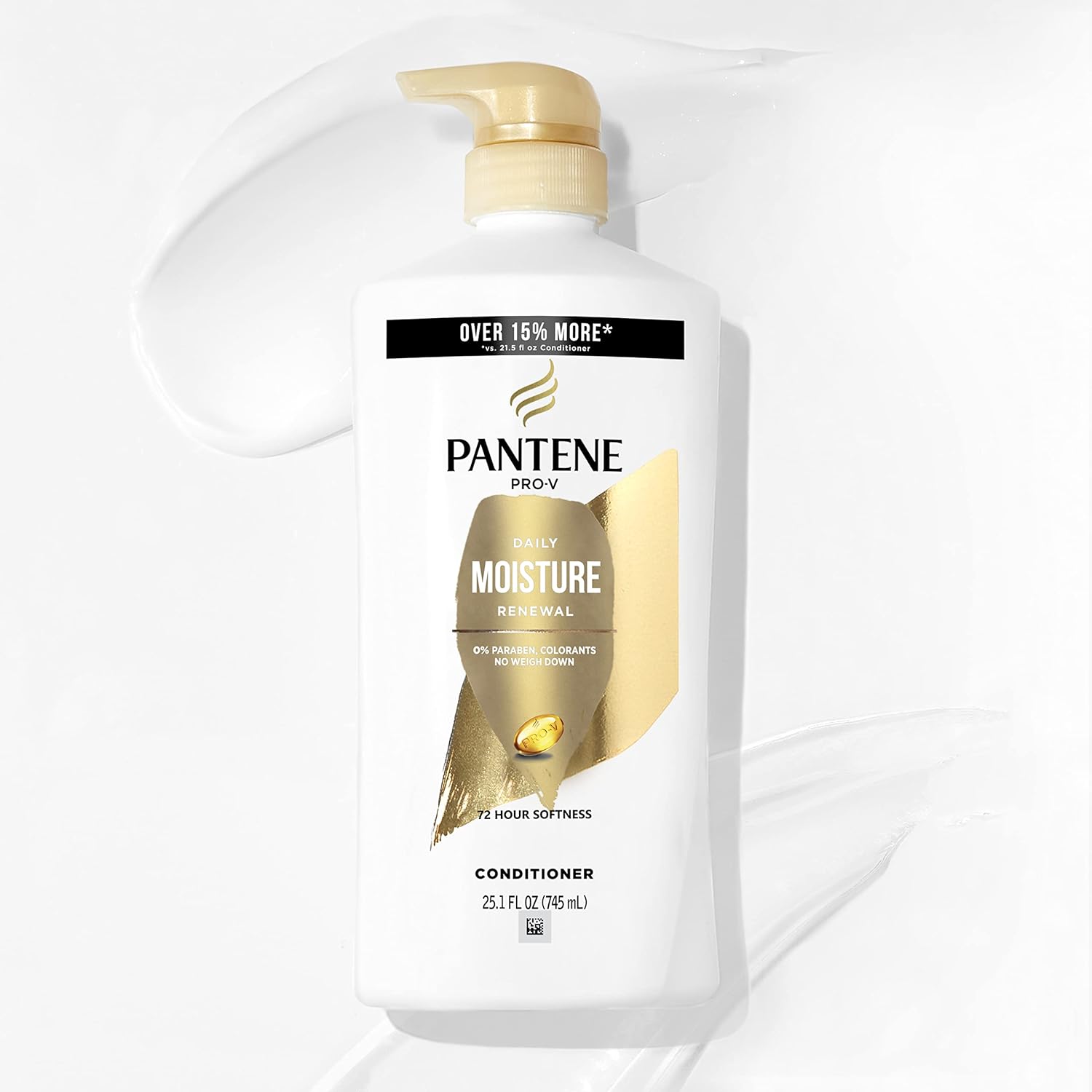 Pantene Daily Moisture Renewal Conditioner Twin Pack with Hair Mask Treatment, Pro-V Hydration for Dry Damaged Hair, Long-Lasting Softness, Safe for Color-Treated Hair, 25.1 Fl Oz Each, 2 Pack : Beauty & Personal Care