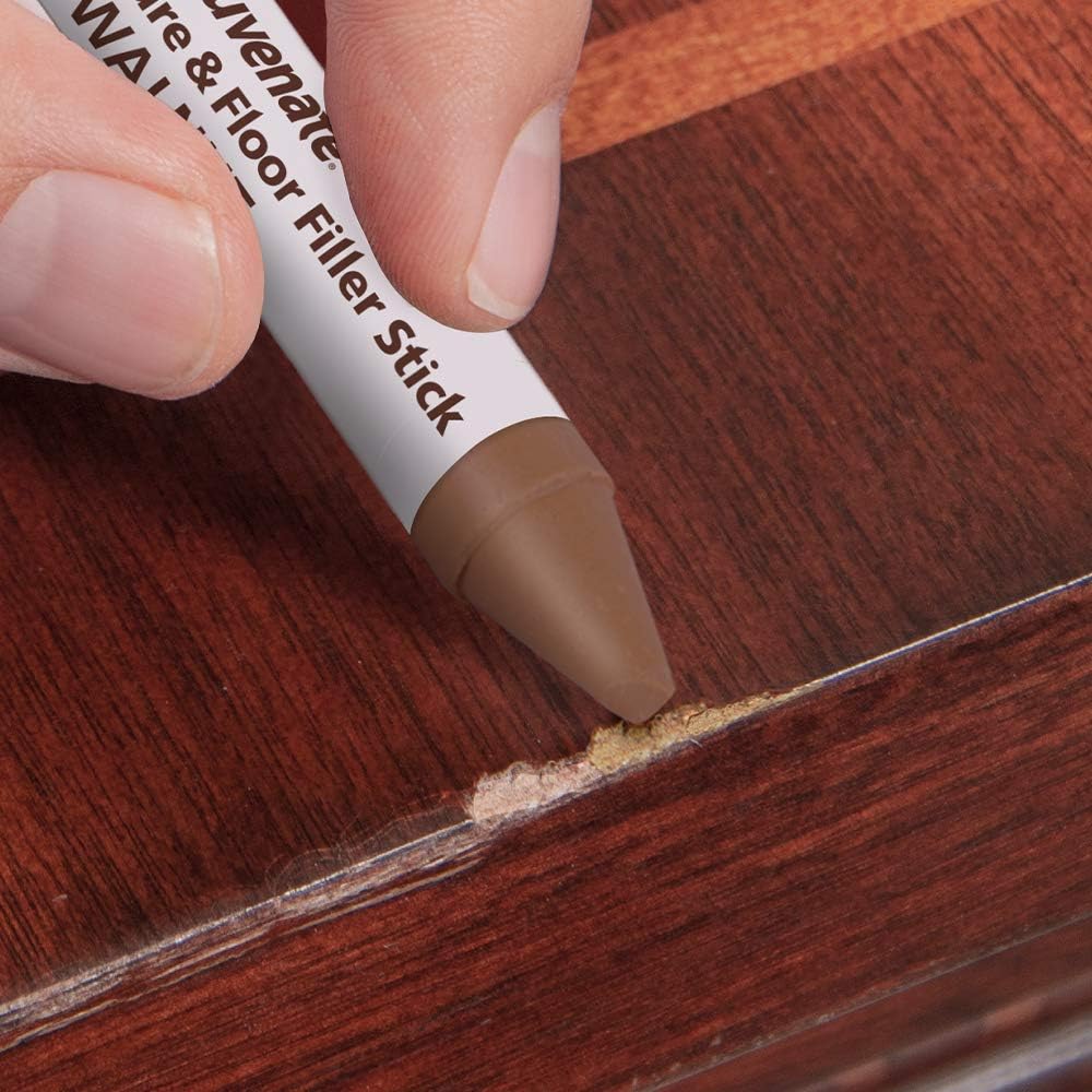Rejuvenate New Improved Colors Wood Furniture & Floor Repair Markers Make Scratches Disappear in Any Color Wood Combination of 6 Colors Maple Oak Cherry Walnut Mahogany Espresso and Crayons Set : Health & Household