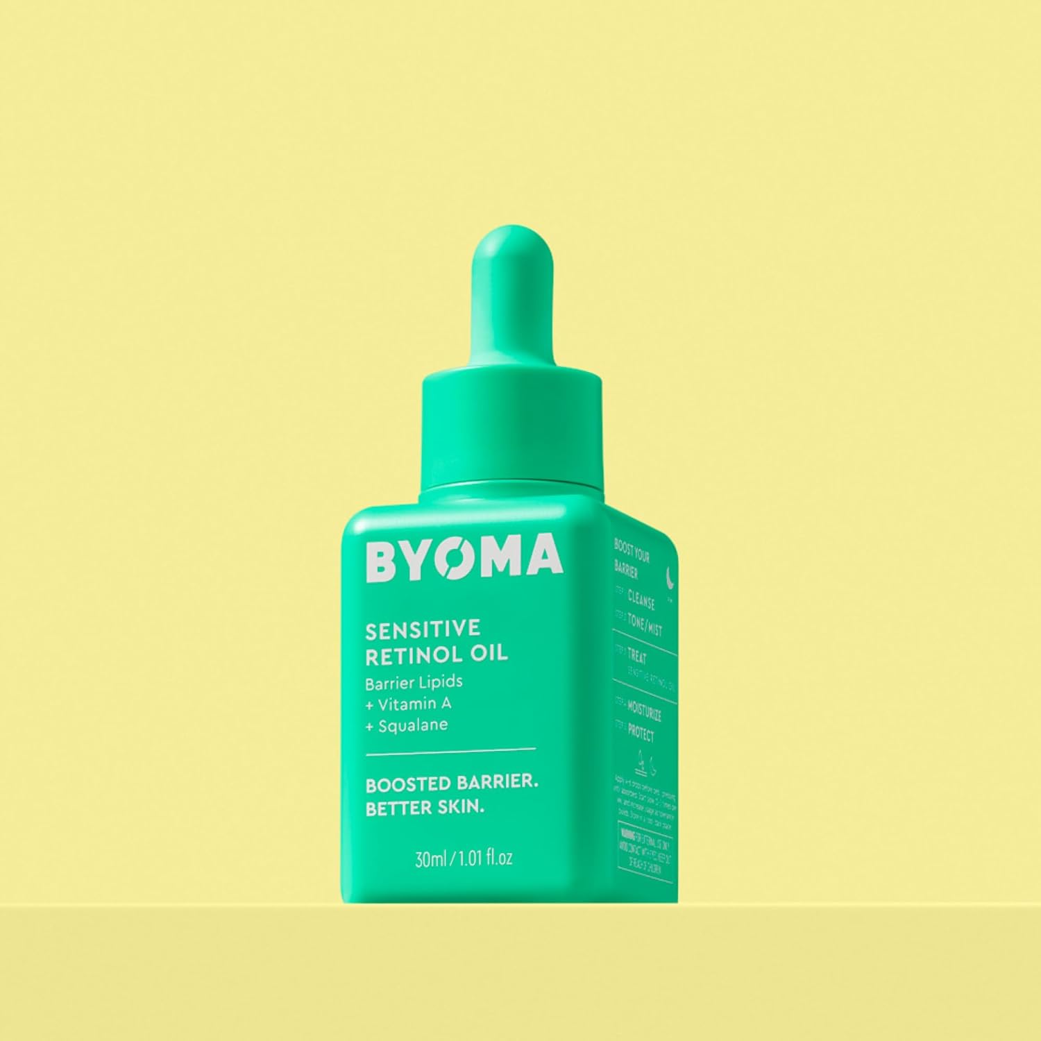 BYOMA Sensitive Retinol Oil - Face Oil with Retinol, Squalane & Vitamin A - Retinol Serum for Sensitive Skin & Retinol Beginners - Barrier Repair - 1.01 fl oz : Beauty & Personal Care