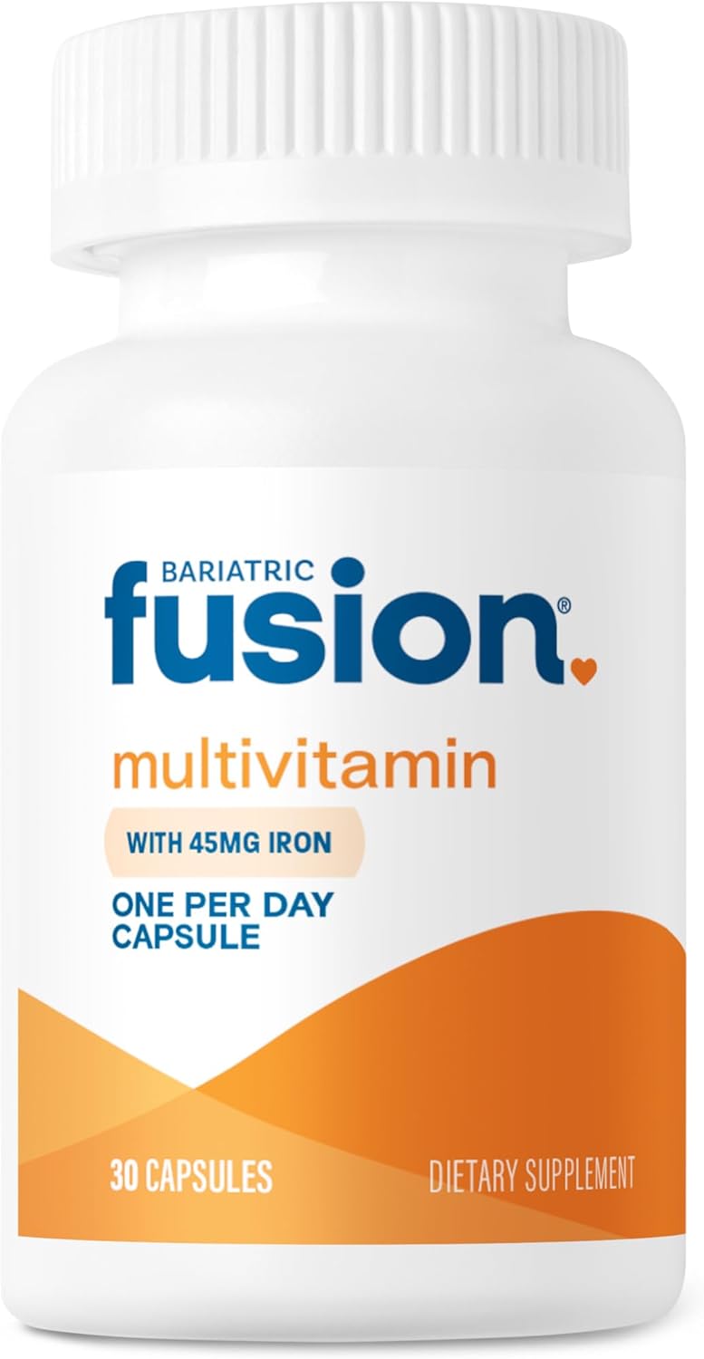 Bariatric Fusion One Per Day Bariatric Multivitamin With Iron | Easy To Swallow Capsule | Vitamin For Bariatric Surgery Patients | Gastric Bypass And Sleeve Gastrectomy | 30 Count | 1 Month Supply