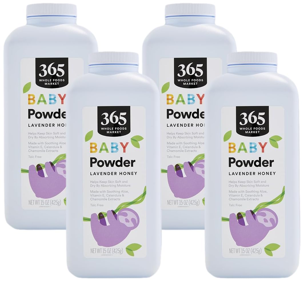 365 By Whole Foods Market, Baby Powder, 15 Ounce (Pack Of 4)