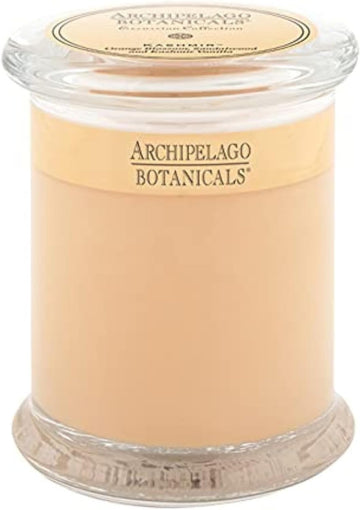 Archipelago Botanicals Kashmir Glass Jar Candle, Kashmir Vanilla, Orange Blossom and Sandalwood Scent, Lead-Free Candle Wicks, Burns Approx. 60 Hours (8.6 oz)