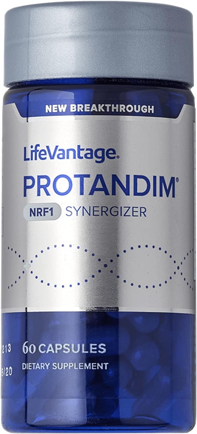 Lifevantage - Protandim Nrf1 Synergizer - Mitochondrial Supplement, Activates Nrf1 Pathway For Cellular Health And Energy - 60 Capsules