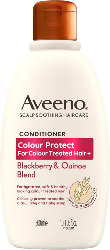Aveeno Colour Protect Blackberry And Quinoa Scalp Soothing Conditioner For Colour Treated Hair 300Ml. (Pack Of 2)