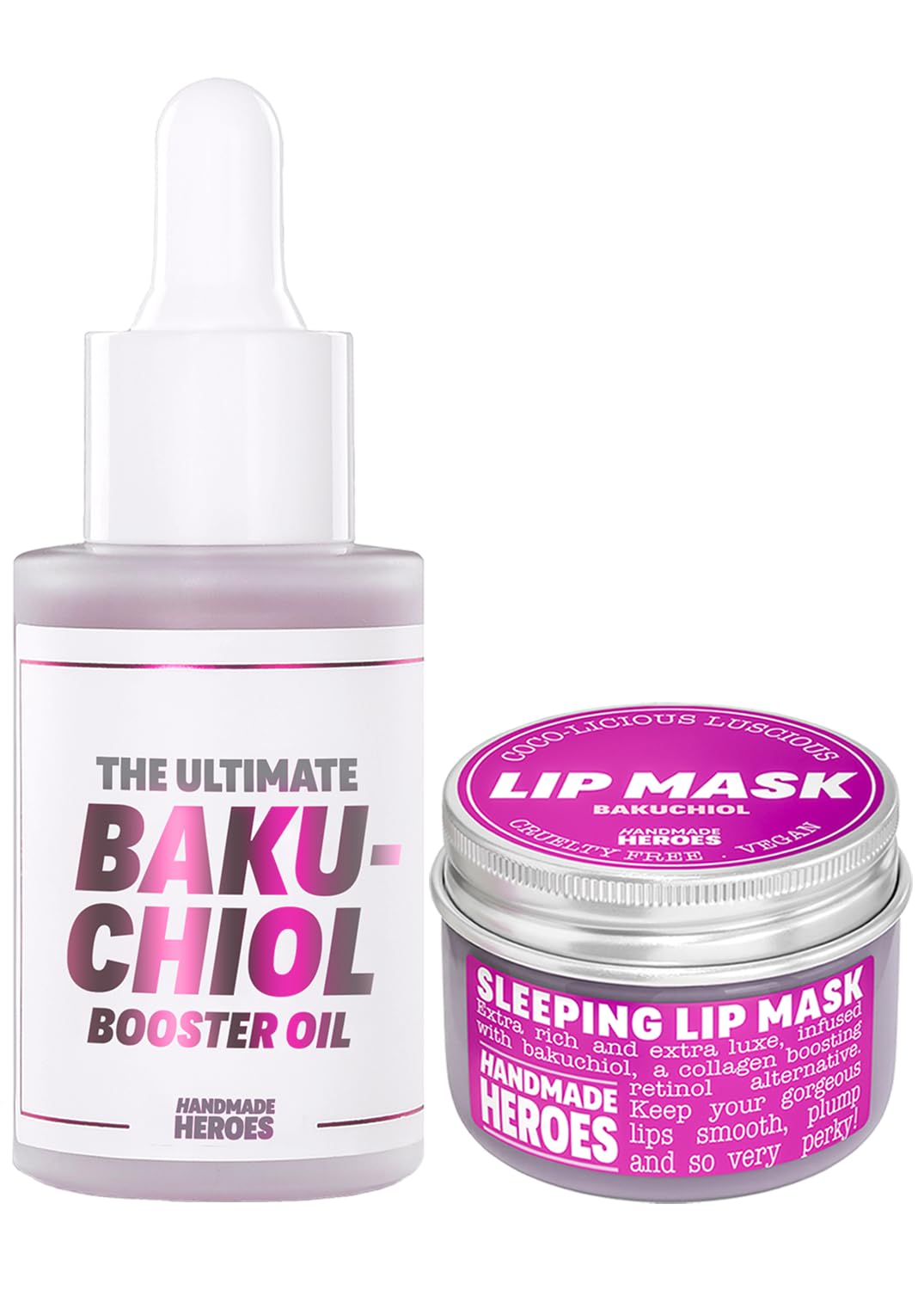 2% Bakuchiol Booster Oil And Bakuchiol Lip Mask Bundle