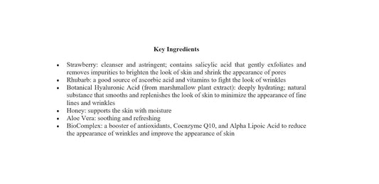 Eminence Strawberry Rhubarb Hyaluronic Serum, 1 Ounce : Beauty & Personal Care