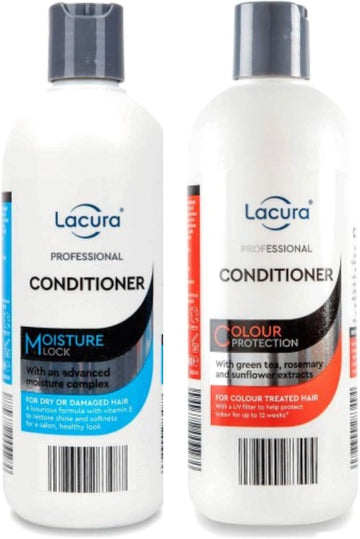 Ark Future Lacura Professional Conditioner – Nourishing & Moisturizing Hair Care For Soft, Smooth, & Healthy Hair 2 X 500 Ml (Colour Protection)