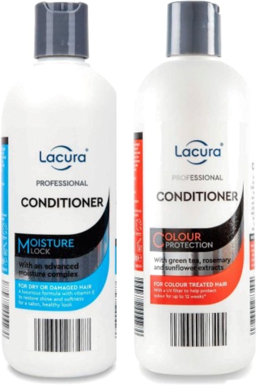 Ark Future Lacura Professional Conditioner – Nourishing & Moisturizing Hair Care For Soft, Smooth, & Healthy Hair 2 X 500 Ml (Moisture Lock + Colour Protection)