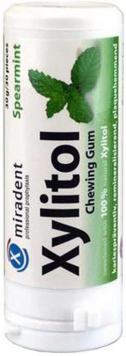 Hager Pharma Xylitol Chewing Gum, Spearmint, 30 Count : Grocery & Gourmet Food