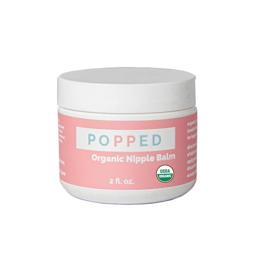 Organic Nipple Butter | Made in the USA | Moisturizing Nipple Cream for Sore, Dry, and Cracked Nipples | Postpartum Essential Balm for Breastfeeding, Nursing (2 fl oz)