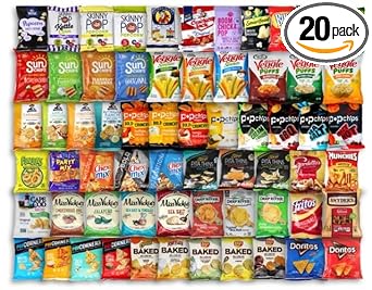 Mix Chips, Popcorn, and Snack Mix Assorted Packs | 20 Packs out of 50 Flavors | Niro Assortment