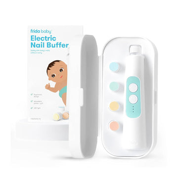 Frida Baby Electric Nail Trimmer, Safe & Easy Electric Nail File, Baby Nail Clipper & Nail Trimmer Kit For Newborn, Toddler, Or Children Fingernails & Toenails, 4 Buffer Pads, Led Light, Storage Case