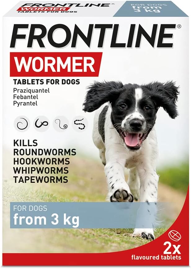 Frontline Wormer - Xl Worming Tablets For Dogs - 2 Tablets