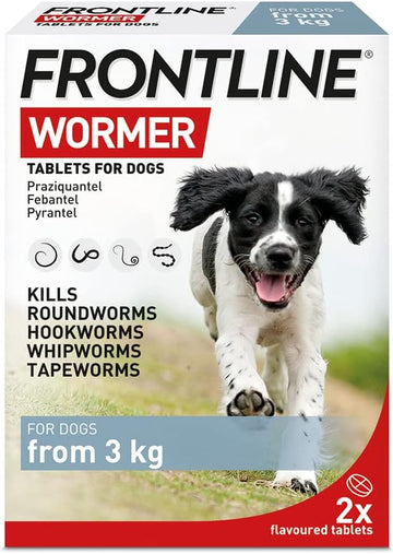 Frontline Wormer - Xl Worming Tablets For Dogs - 2 Tablets