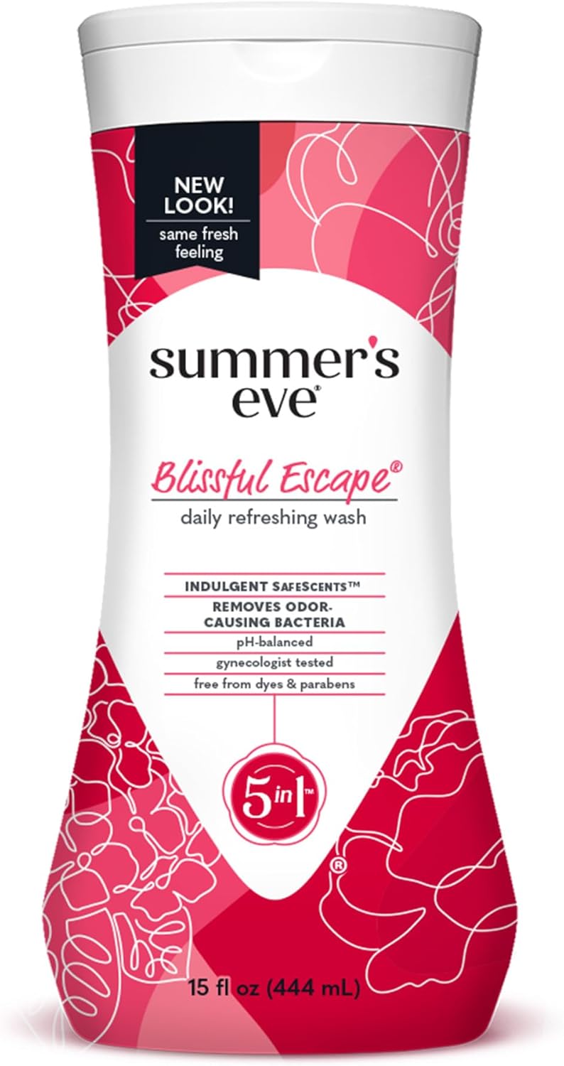 Summer'S Eve Blissful Escape Daily Refreshing All Over Feminine Body Wash, Removes Odor, Feminine Wash Ph Balanced, 15 Fl Oz