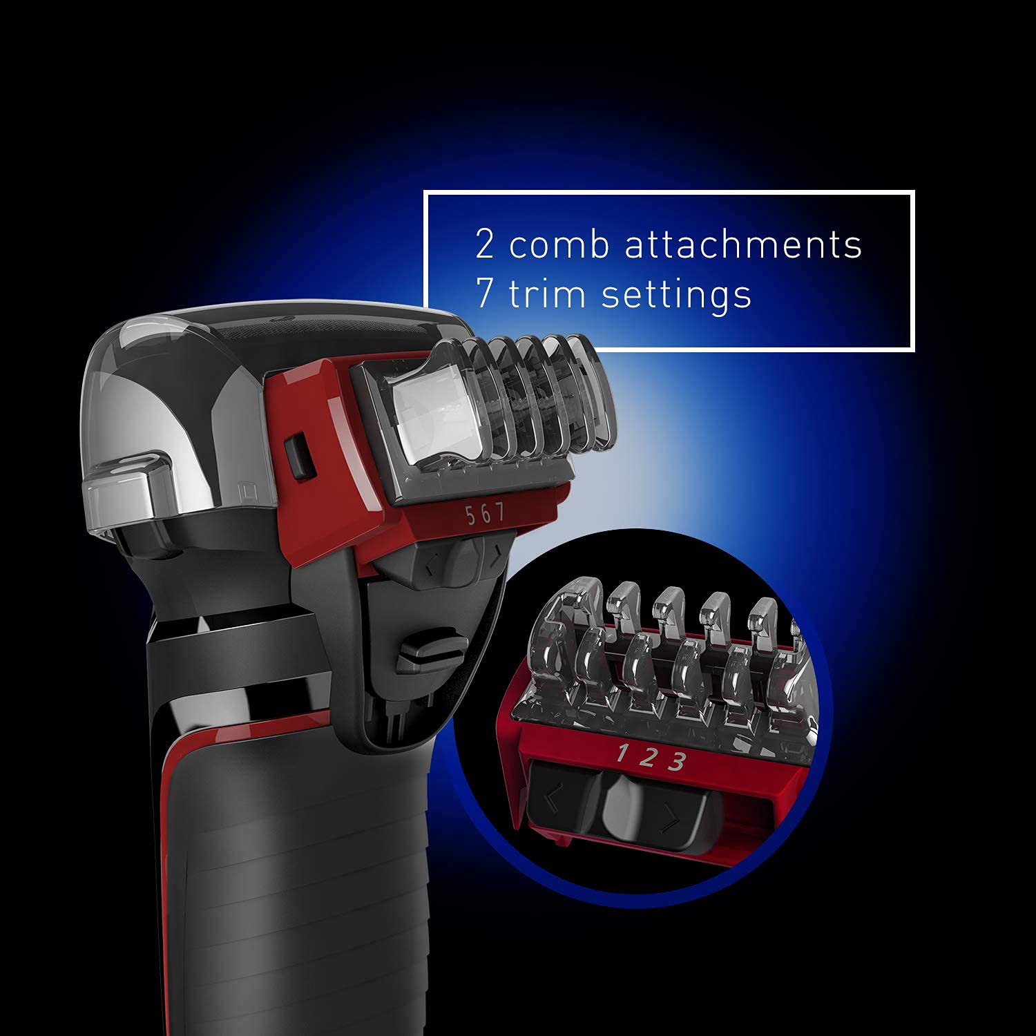 Panasonic Hybrid Wet Dry Shaver, Trimmer & Detailer with Two Adjustable Trim Attachments, Pop-up Precision Detail Trimmer & Shave Sensor Technology, Cordless Razor for Men, ES-LL41-K, Black : Everything Else