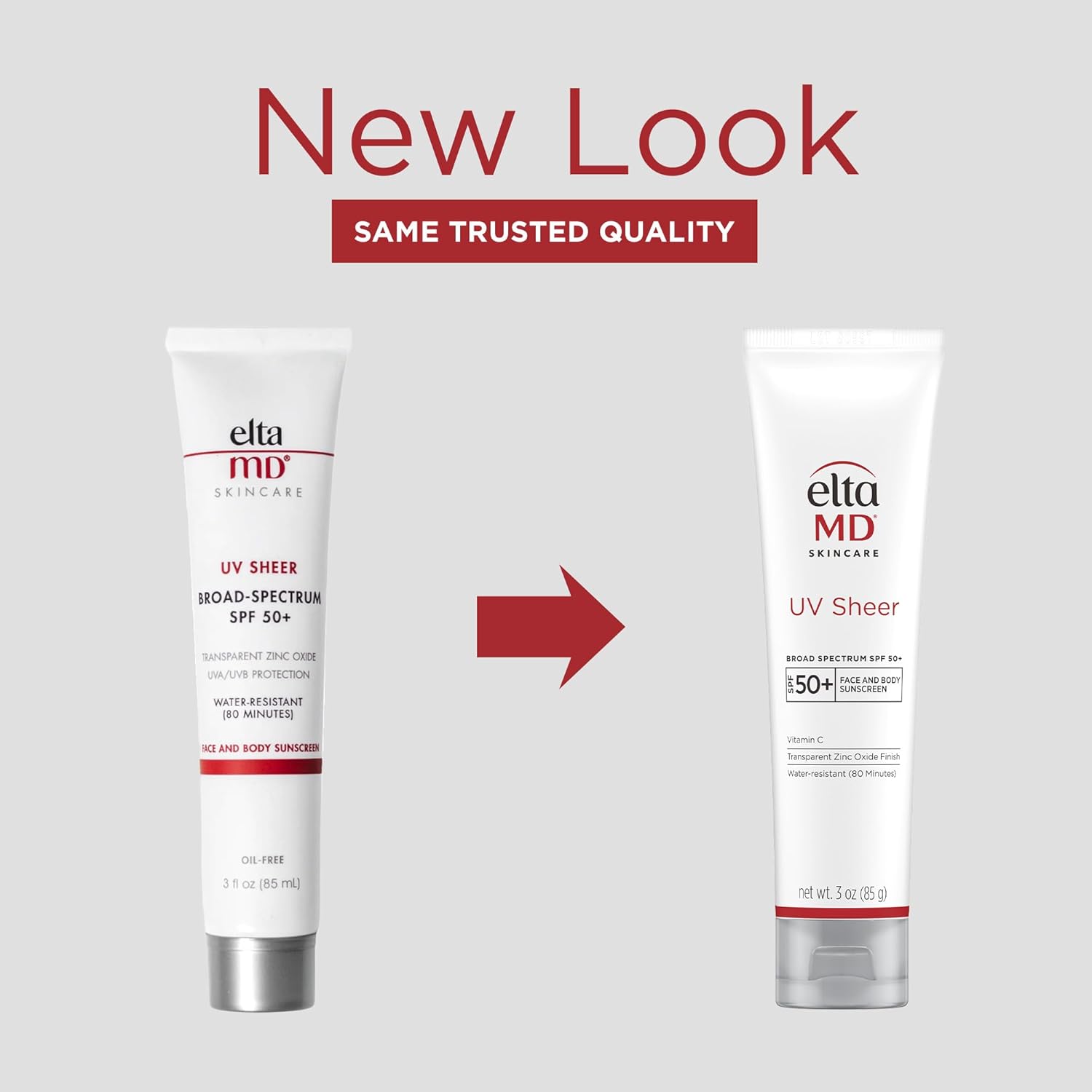 Eltamd Uv Sheer Face And Body Sunscreen Spf 50+, Oil Free, No White Cast Sunscreen For Face And Body, Zinc Oxide Formula, 3.0 Oz Tube : Beauty & Personal Care