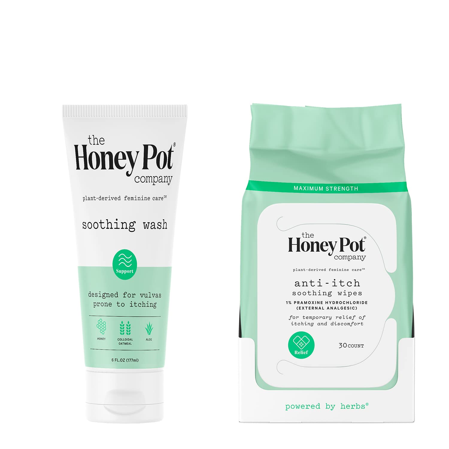 The Honey Pot Company – Anti-Itch Bundle - At Home or On the Go - Ultra Mild Solution to Relieve Itching and Discomfort