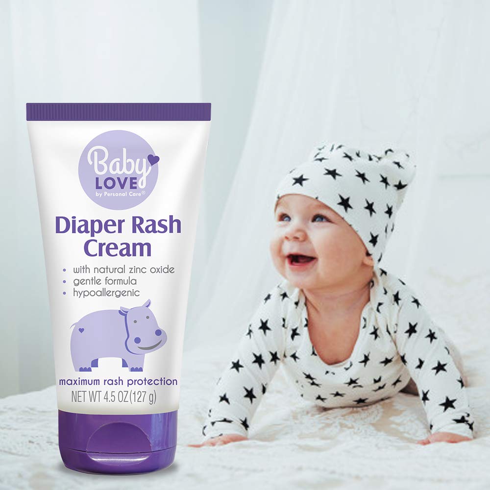 Baby Love Diaper Rash Cream. Prevents, Soothes and Treats Diaper Rash. Gentle Formula with Natural Ingredients. 4.5 Oz / 127 g : Baby