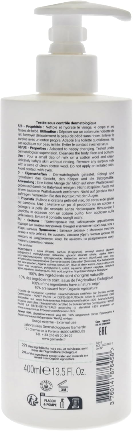 Bebe Cleansing Milk by Gamarde for Kids - 13.52 oz Cleanser