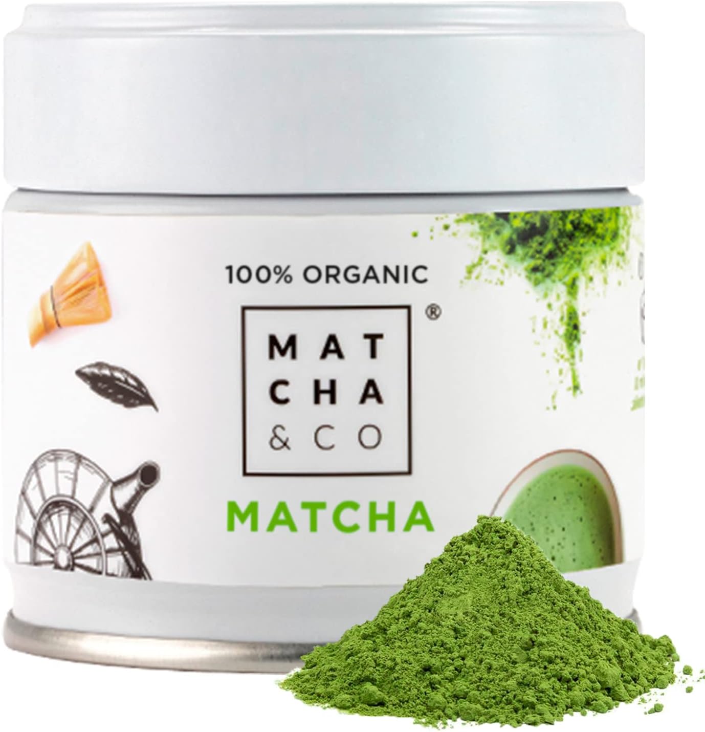 100% Organic Matcha Tea 30g [ceremonial grade]. Organic Green Tea Powder from Japan. Organic Matcha Tea. 100% Natural Matcha Green Tea. : Amazon.co.uk: Grocery