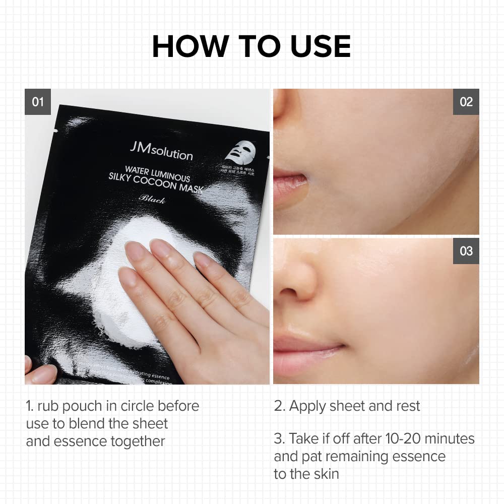 Jmsolution Skin Care Bundle- Heart Leaf Micro Cleansing Foam And Silky Cocoon Facial Mask