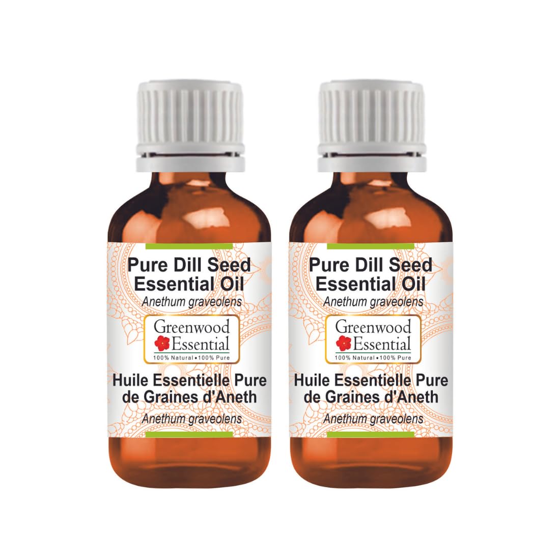 Greenwood Essential Pure Mustard Oil (Brassica Juncea) With Two Glass Droppers Cold Pressed (Pack Of Two) 30Ml X 2 (2 Oz)