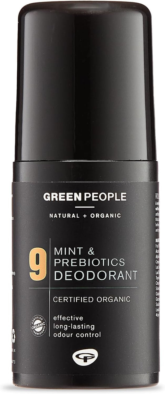 Green People For Men No. 9 Mint And Prebiotics Deodorant - Vegan, Organic & Cruelty Free, 75Ml