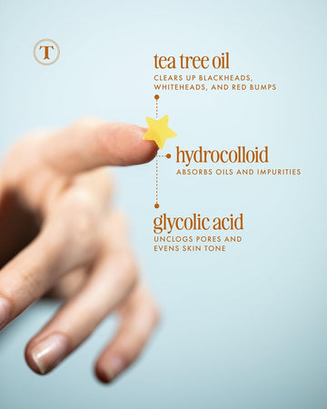 Truly Beauty Our Stars Blemish Patches | Star-Shaped Hydrocolloid Acne Stickers With Tea Tree & Glycolic Acid | Extracts Impurities & Fights Breakouts | Cute Spot Covers (36 Ct)