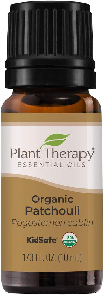 Plant Therapy Organic Patchouli Essential Oil 10 Ml (1/3 Oz) 100% Pure, Undiluted, Therapeutic Grade