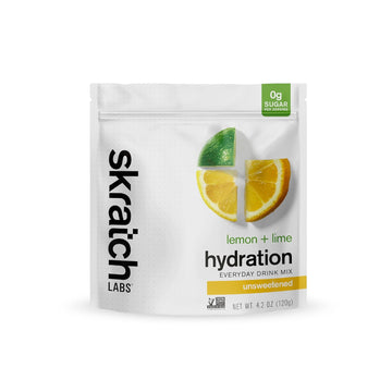 Skratch Labs Sugar Free Electrolyte Powder - Hydration Drink Mix - Everyday Unsweetened - Lemon + Lime - 30 Servings - Keto, Paleo, Vegan, Non-Gmo