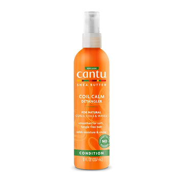 Cantu Coil Calm Detangler With Shea Butter For Natural Hair, 8 Fl Oz (Packaging May Vary)