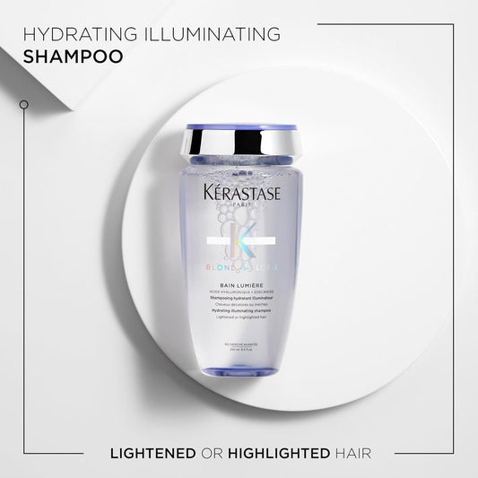 Kérastase Blond Absolu, 2-Step Routine For Lightened Hair, Contains Hydrating And Illuminating Shampoo & Anti-Brass Hair Mask