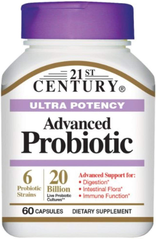 21st Century Ultra Potency Advanced Probiotic Capsules 60 ea (Pack of 2)