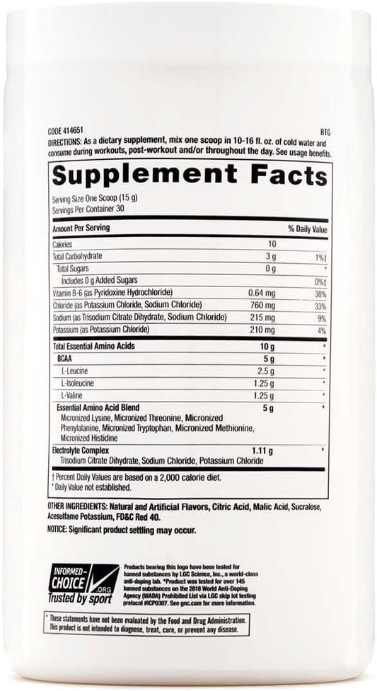 Gnc Pro Performance Essential Amino Complete, Strawberry Banana, 15.87 Oz., Supports Muscle Recovery