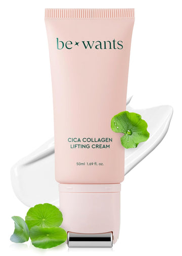 Bewants Neck Lifting & Firming Cream With Centella Asiatica, Vegan Hyaluronic Acid, Neck Firming Cream Tightening Lifting Sagging Skin With Gua Sha Roller, Ideal For Valentine'S Day Gift