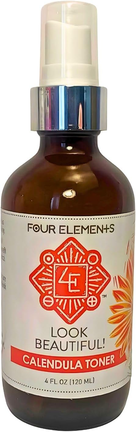 Look Beautiful! Calendula Toner, 4 Fl Oz - 1St Place Winner In The Luscious Cream And Lotions Category At The International Herb Symposium Product Contest 2023