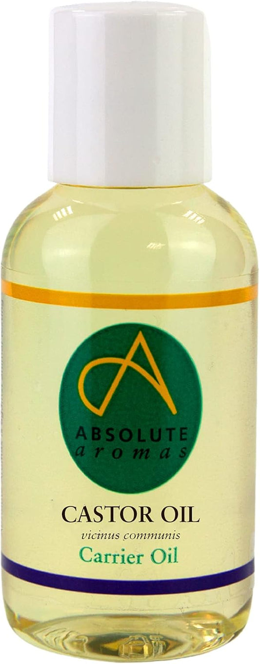 Absolute Aromas Castor Oil 50Ml - 100% Pure And Natural Carrier Oil - For Massage, Aromatherapy And Blending Essentials Oils