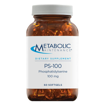 Metabolic Maintenance Ps-100 Phosphatidylserine Supplement - Ps 100 (Phosphatidylserine 100Mg) Cognitive Supplement For Brain Health + Memory Support (60 Softgels)