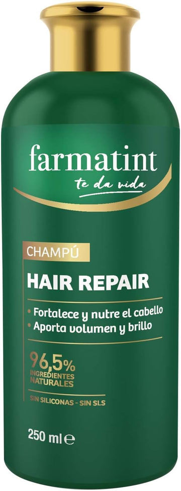 Farmatint Repair Shampoo, 96.5% Natural Ingredients, Hair Strengthening And Nutrition, Silicone/Sls Free, 250 Ml
