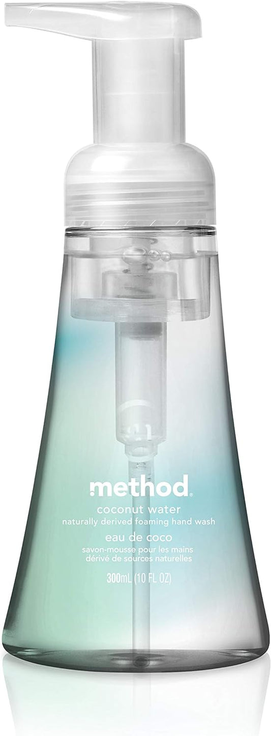 Method Foaming Hand Soap, Coconut Water, Biodegradable Formula, 10 Fl Oz (Pack Of 6)