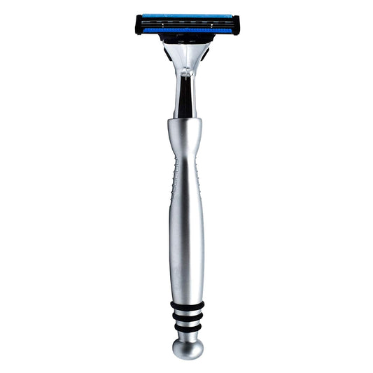 Taconic Shave, Gillette Sensor & Sensor Excel Compatible Heavyweight Triple Blade Pivot Head Razor, Includes 1 Preloaded Blade - Delivers A Smooth, Close & Comfortable Shave