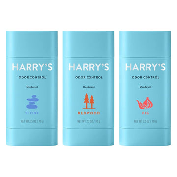 Harry'S Men'S Deodorant - Odor Control Deodorant - Aluminum-Free - Variety - Stone, Fig, Redwood (2.5 Ounce (Pack Of 3)