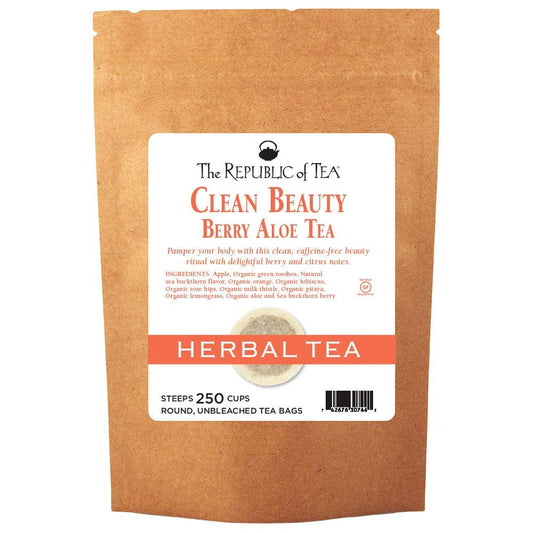 The Republic Of Tea Beautifying Botanicals Clean Beauty Herbal Tea, 250 Tea Bags