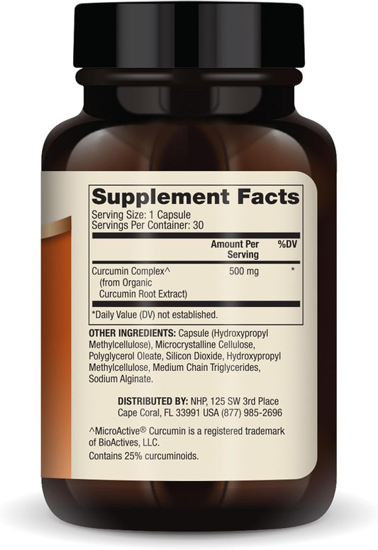 Dr. Mercola Curcumin Advanced, 30 Servings (30 Capsules), 500 Mg Per Capsule, Dietary Supplement, Supports Vision Health And Mental Focus, Non-Gmo