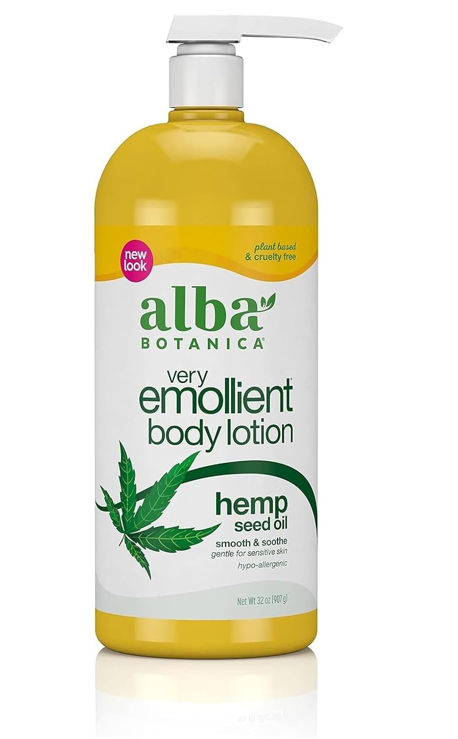 Alba Botanica Hempquility Hand & Body Lotion, Cannabis Sativa Seed Oil, 32 Oz