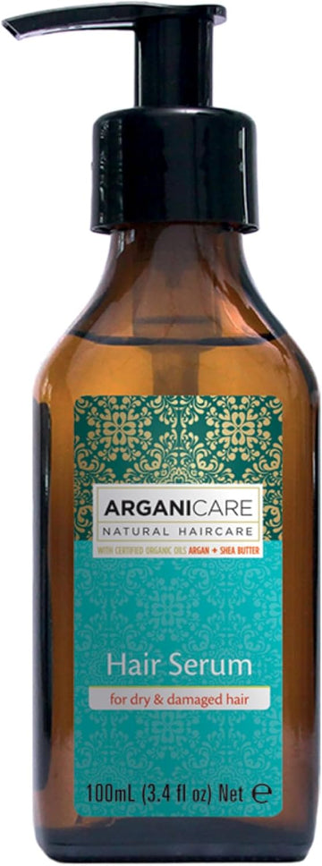 Arganicare | Argan Range | Repair Serum | Organic Argan Oil | Dry And Damaged Hair | Long Lasting Protection | Reduce Breakage | Brings Shine, Strength & Softness | 100Ml