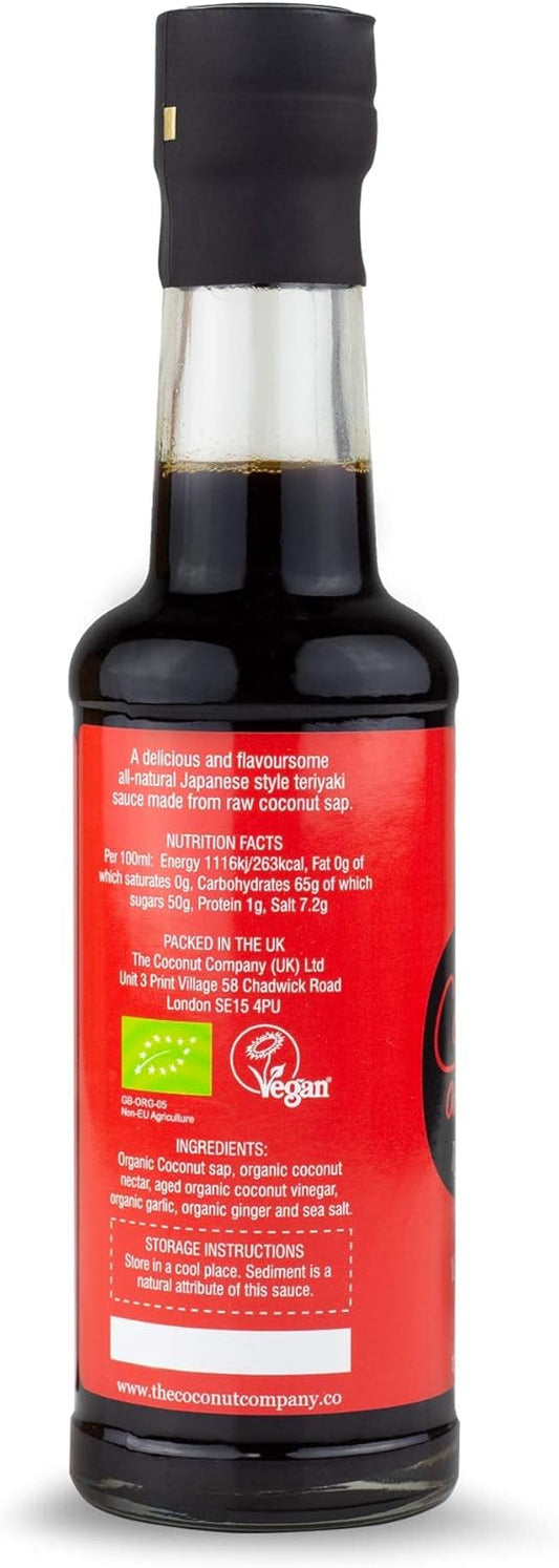 Organic Coconut Aminos - Teriyaki - 150Ml - 3 Bottles, Vegan, Naturally Fermented, No-Soy, Low Salt, Non-Gm, Gluten-Free