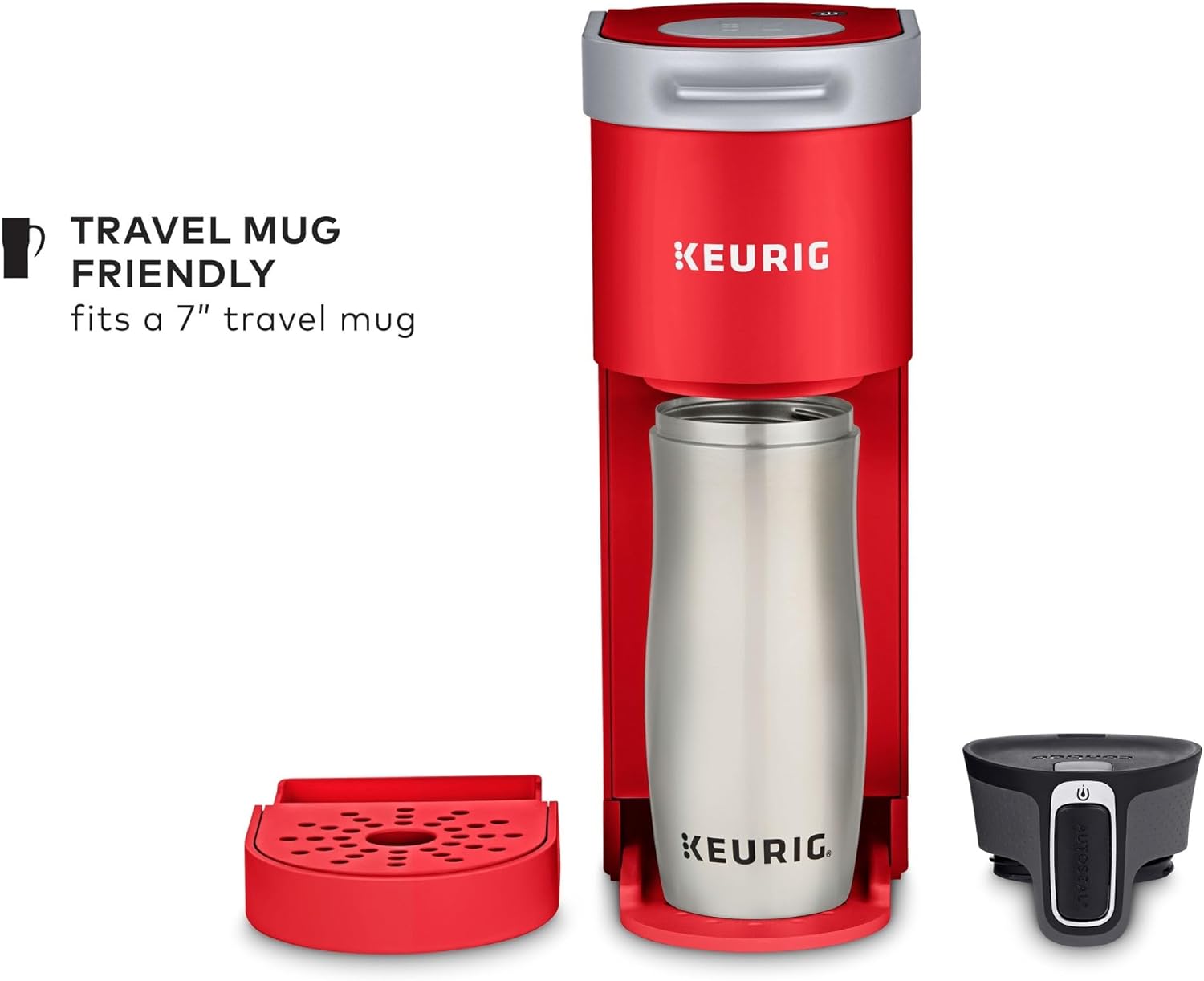 Keurig K-Mini Single Serve K-Cup Pod Coffee Maker, Poppy Red: Home & Kitchen